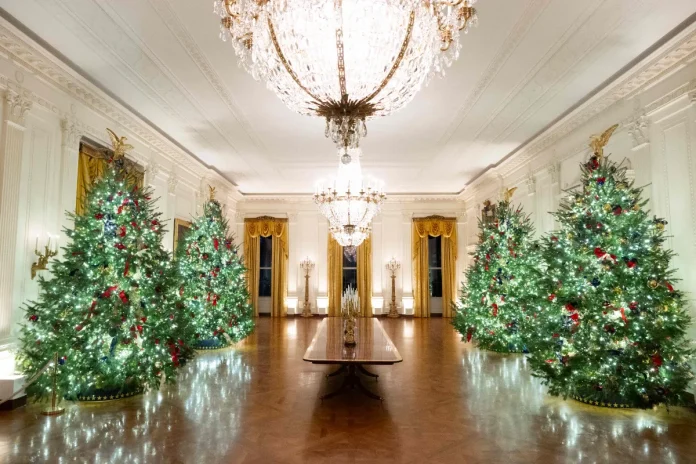 White House Christmas display scaled back due to ballroom construction White House Christmas display scaled back due to ballroom construction