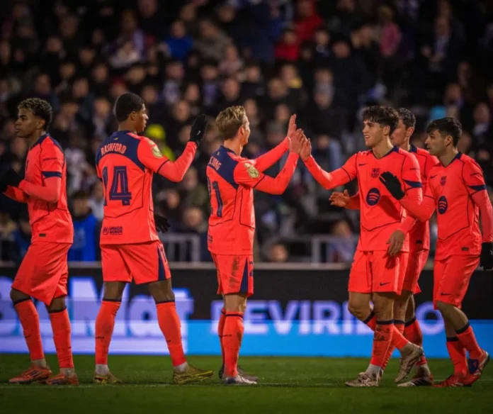 Barcelona reach Copa del Rey last 16 with late win over Guadalajara