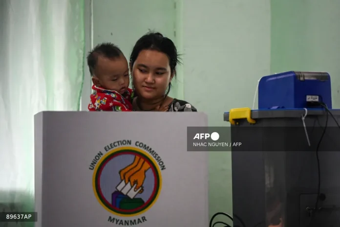 Myanmar junta stages election after five years of civil war