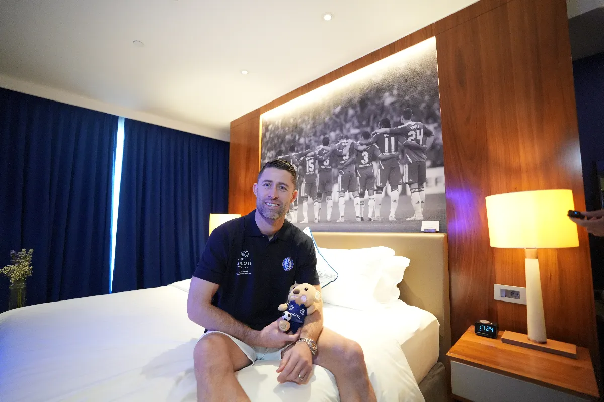 Ascott launches asia’s first chelsea-themed hotel suites during the famous cfc jakarta, unveiled by club legend gary cahill
