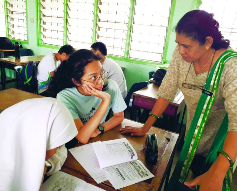 Teachers work with classes to improve outcomes based on examination results.
