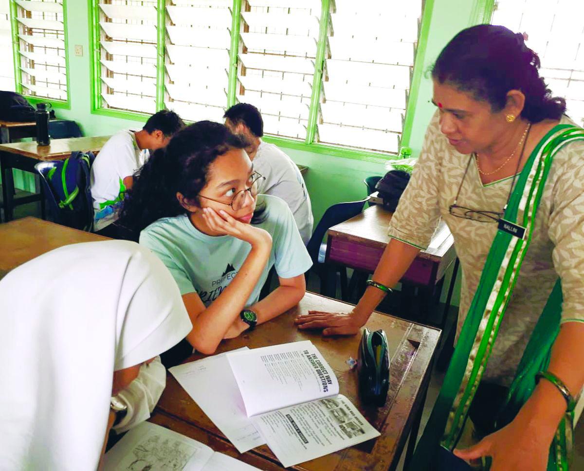 Teachers work with classes to improve outcomes based on examination results.