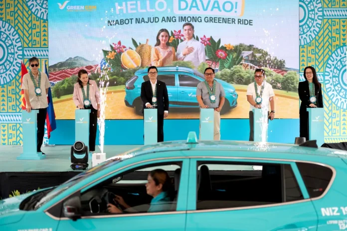 Green GSM officially launches all-electric taxi service in Davao