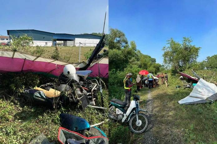 image Light plane crash Taiping