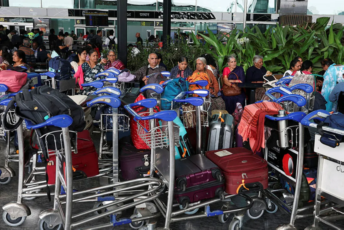India caps airline fares as IndiGo crisis leaves hundreds stranded for fifth day