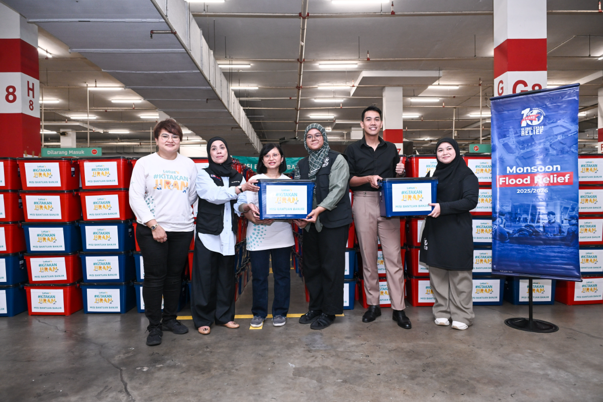 Partnerships between organisations such as lotus's malaysia and ngos are central in coordinating flood relief efforts.