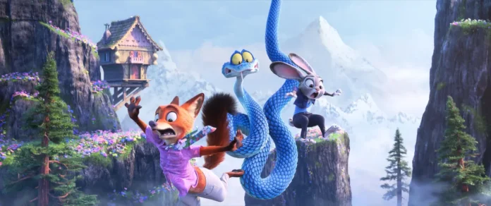 Zootopia 2 (1) Nick (left) and Judy (right) meet Gary for their biggest case yet.