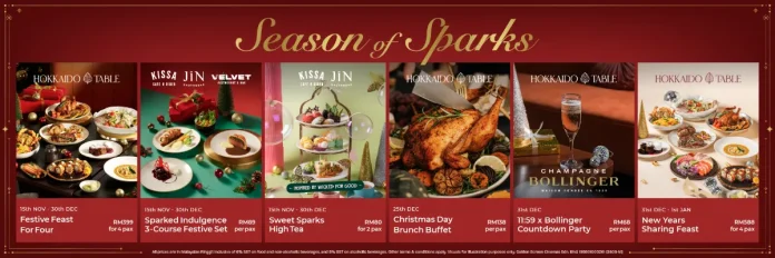 A Season of Sparks: Indulge in Luxe Experiences and Festive Flavours at Hokkaido Table, Velvet Restaurant & Bar, JIN Gastrobar, and Kissa Cafe & Diner