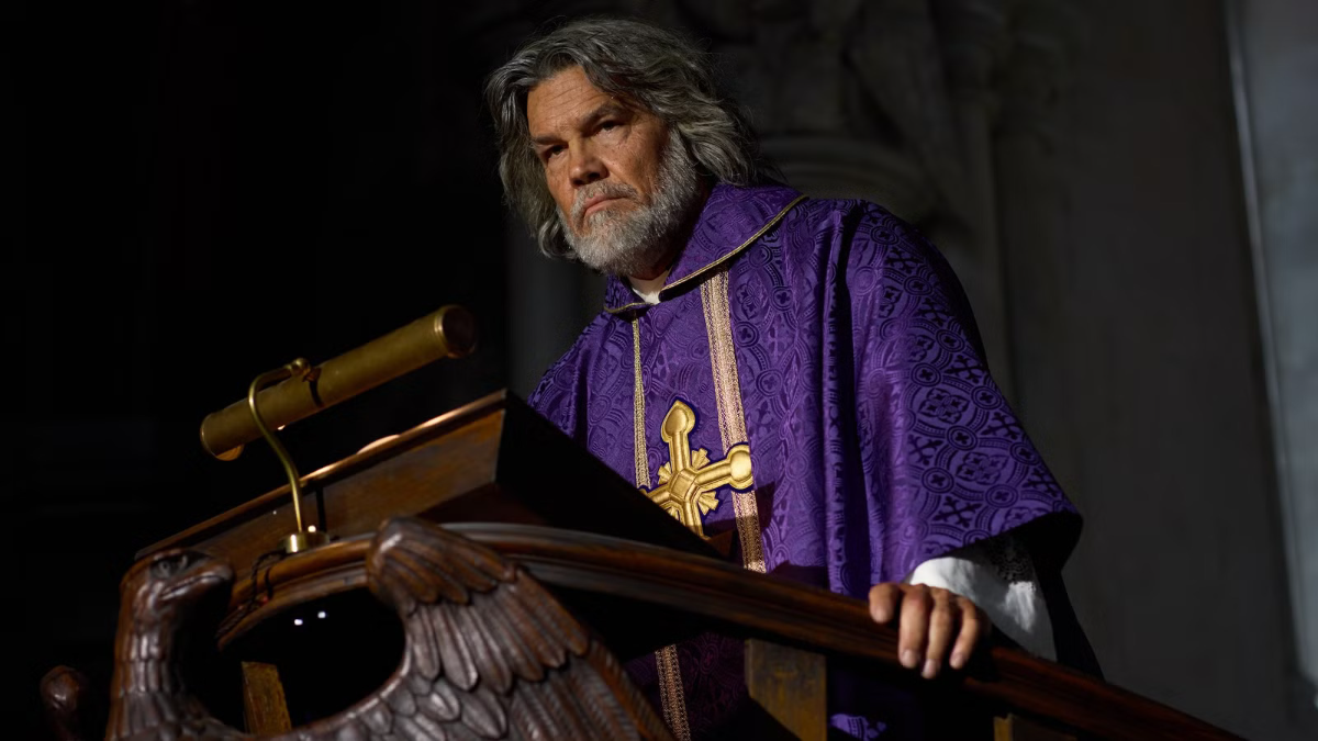 Wake up dead man takes knives out to church