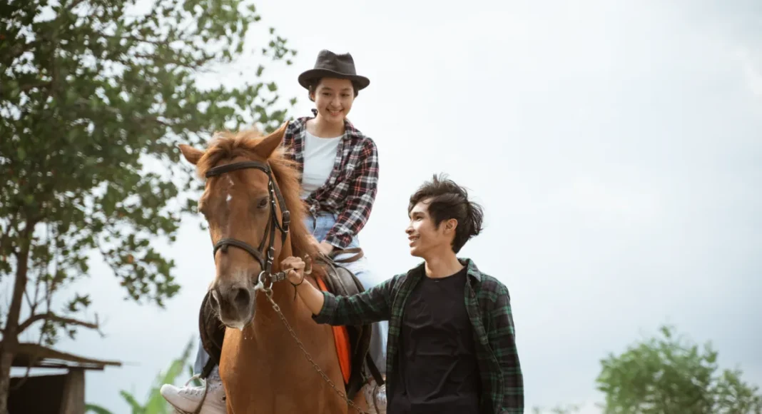 Horse riding provides a calm outdoor activity for Chinese New Year, adding variety to festive outings during the holiday period.
