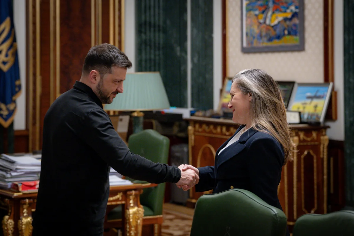 Former Canadian minister Freeland takes unpaid economic advisor role in Ukraine