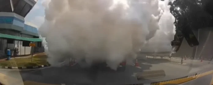 3 victims stable after ammonia gas leak at Seremban toll