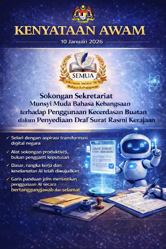 AI to draft official letters will boost government efficiency, says SEMUA