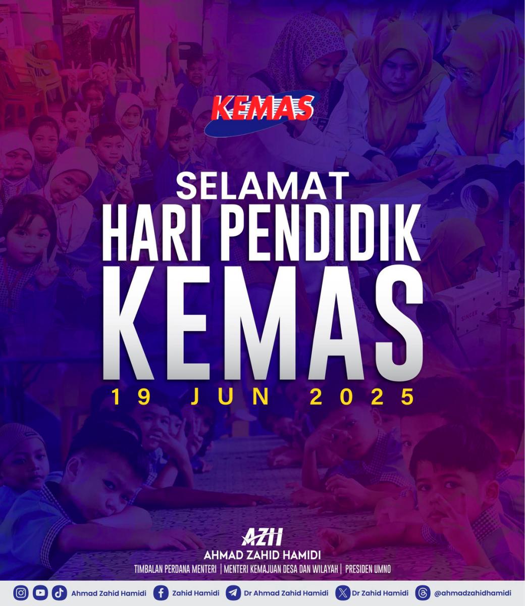 Ahmad Zahid thanks KEMAS teachers for their contributions Ahmad Zahid thanks KEMAS teachers for their contributions