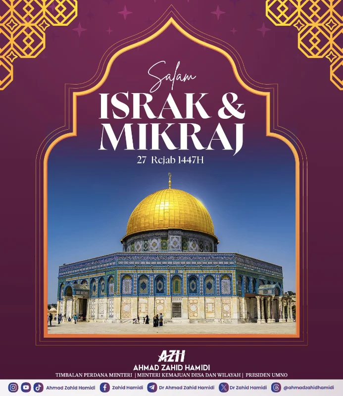 Ministers call for reflection on faith, prayer on Israk Mikraj