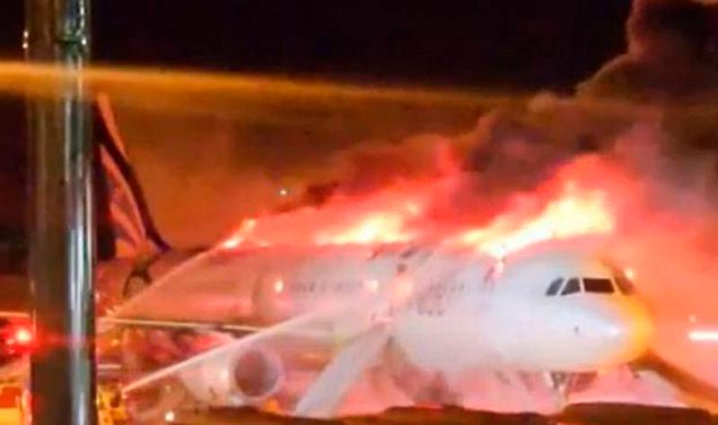 Air Busan plane catches fire before takeoff, 176 evacuated safely