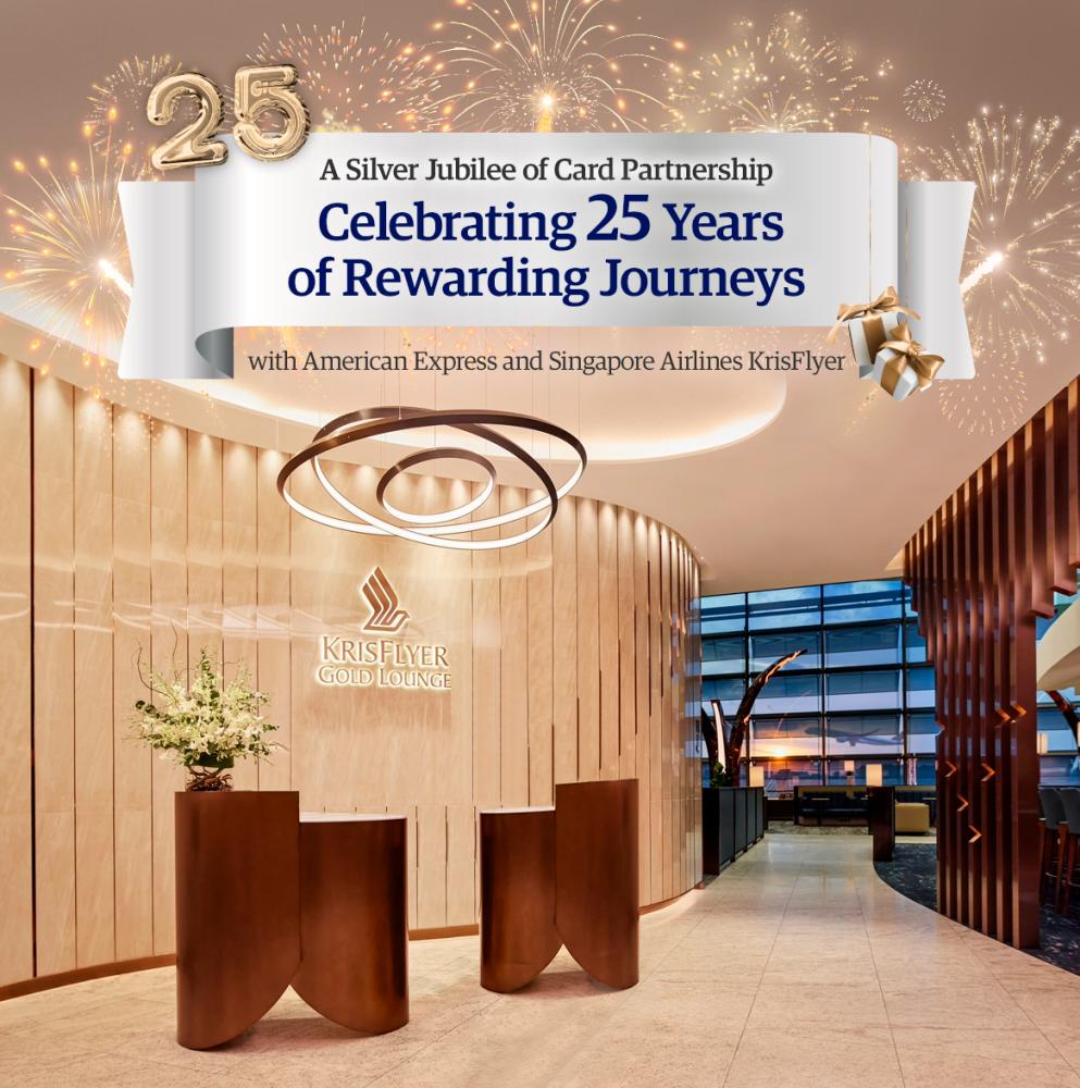 American Express and Singapore Airlines KrisFlyer Celebrate 25 Years of Partnership with Special Limited-Time Rewards for Card Members