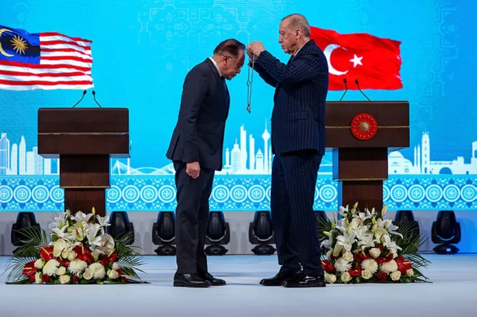 Anwar receives Turkey's highest state honour for strengthening bilateral ties
