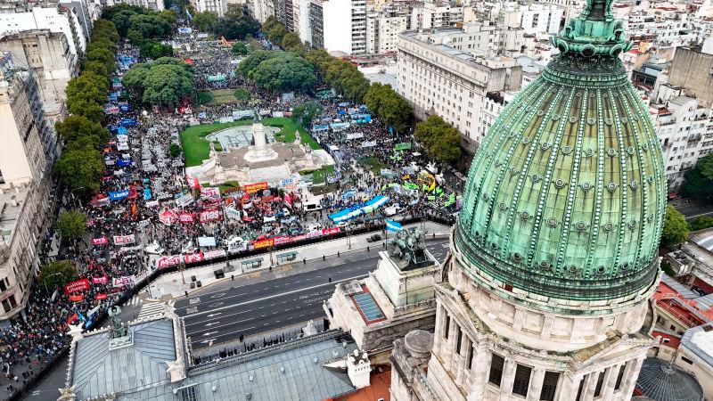 Argentina braces for 24-hour strike as it awaits news on IMF loan Argentina braces for 24-hour strike as it awaits news on IMF loan