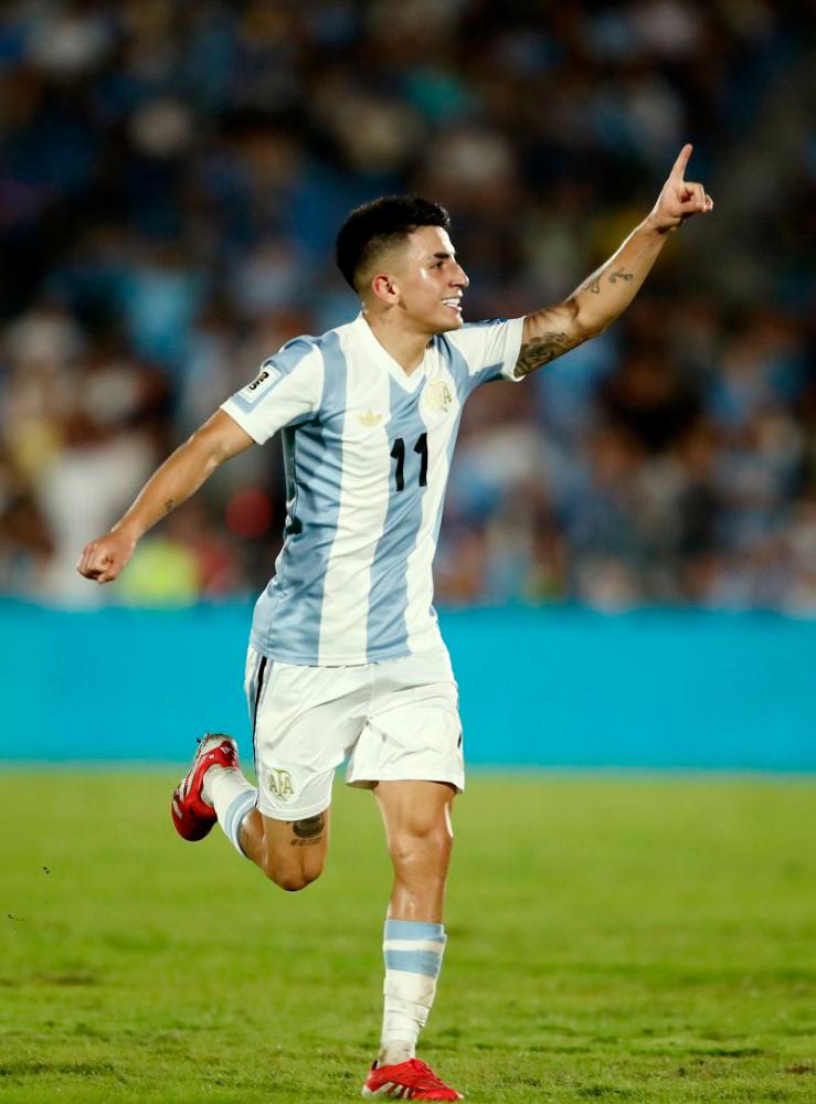 Argentina on brink after Almada strike sinks Uruguay Argentina on brink after Almada strike sinks Uruguay