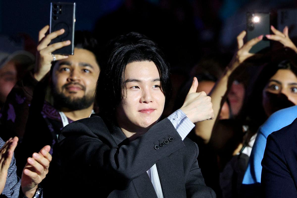 BTS member Suga discharged from South Korean military service BTS member Suga discharged from South Korean military service