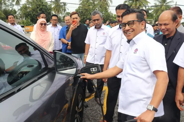 Besut_IKM_launches_Terengganu_s_first_EV_charging_station