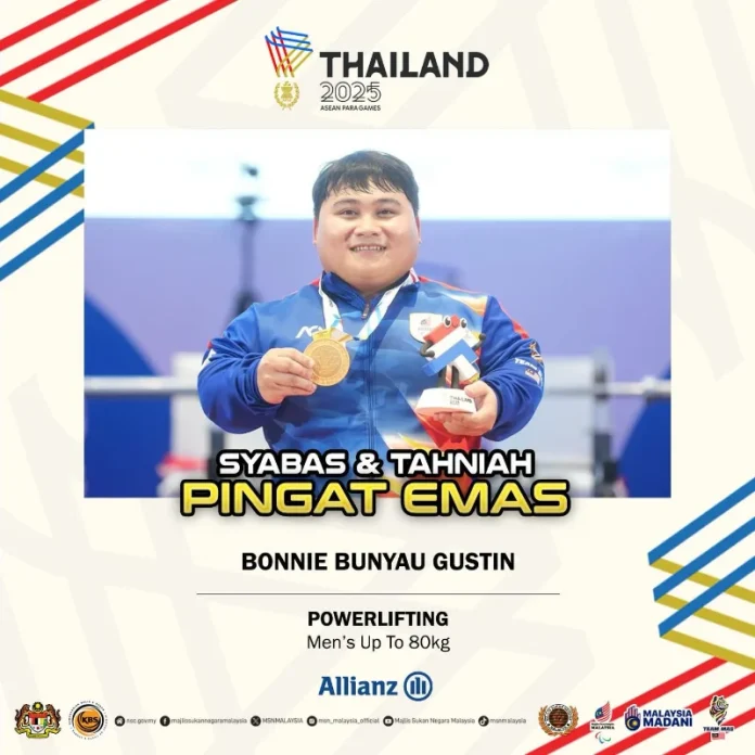 Bonnie Bunyau Gustin wins APG gold, shares podium with brother