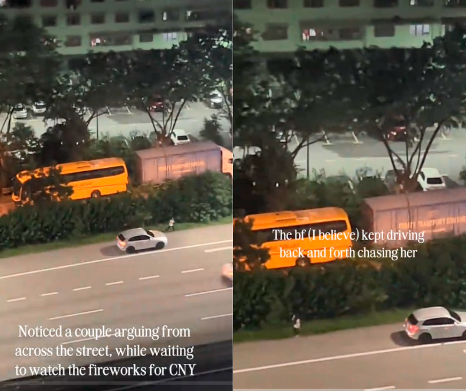 Couple argues on street before CNY fireworks display, kind Malaysians step in to help Couple argues on street before CNY fireworks display, kind Malaysians step in to help