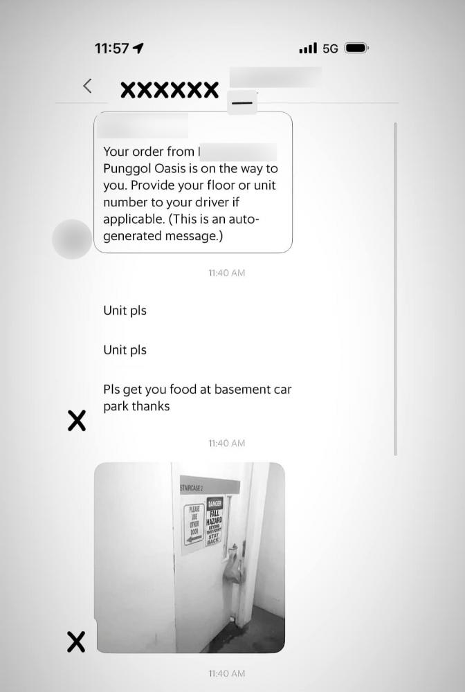 Customer roasted by netizens after complaining about rider leaving food in car park basement