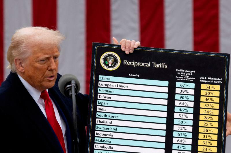 Defiant Trump dismisses stock market's tariff plunge Defiant Trump dismisses stock market's tariff plunge