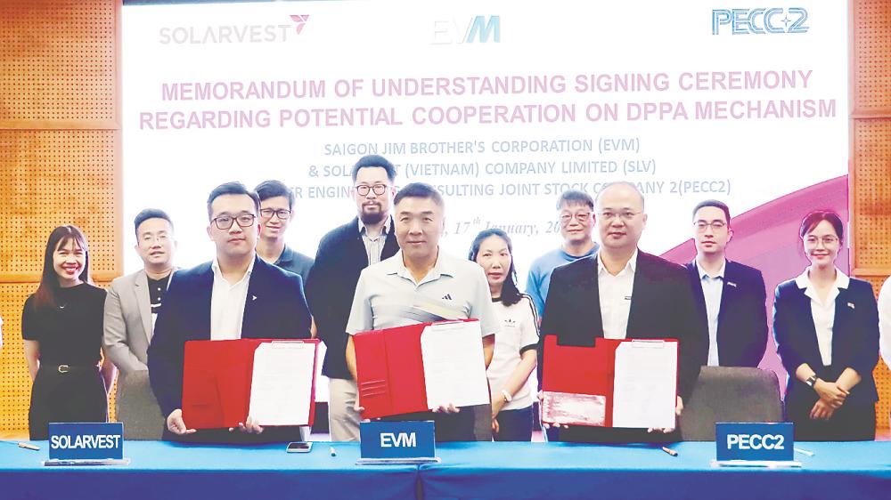 EVM, Solarvest and PECC2 sign pact on green energy supply in Vietnam EVM, Solarvest and PECC2 sign pact on green energy supply in Vietnam