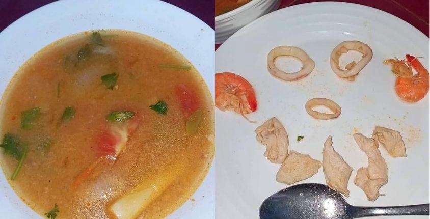 Eatery owner justifies sparse ingredients in RM7 tomyam as catch of the day from fishing Eatery owner justifies sparse ingredients in RM7 tomyam as catch of the day from fishing