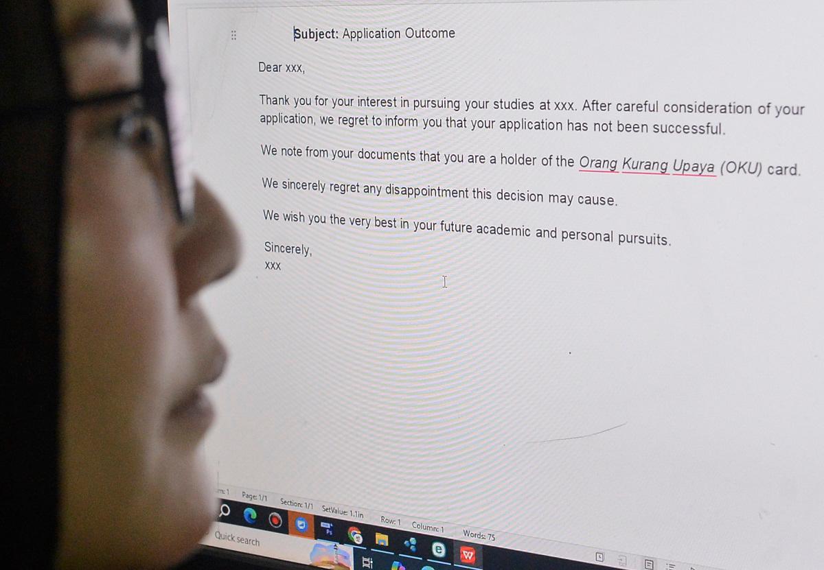 ‘End restrictions on university admissions for PwD’
