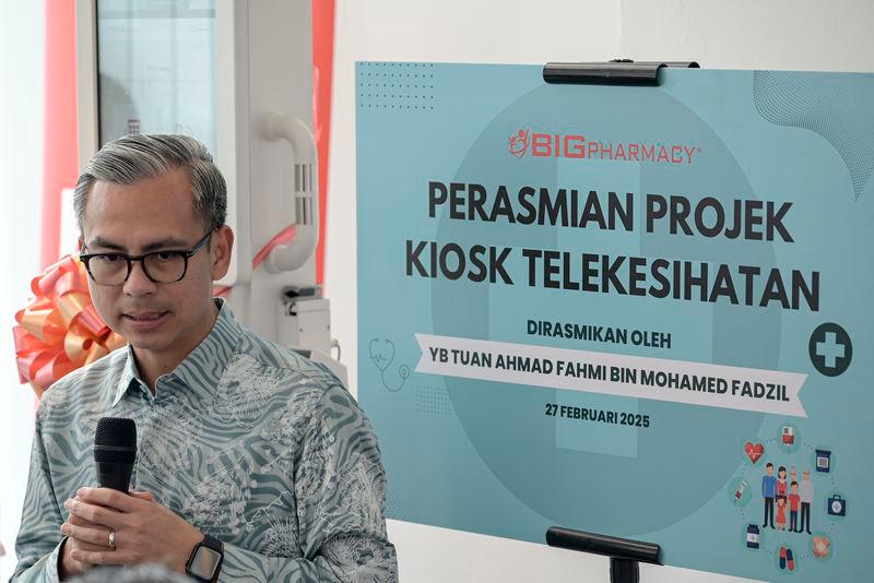 Fahmi launches telehealth kiosk to benefit Lembah Pantai constituents Fahmi launches telehealth kiosk to benefit Lembah Pantai constituents
