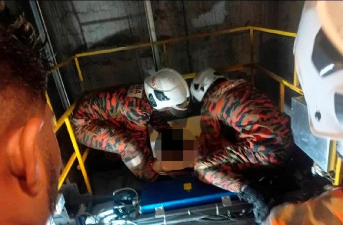 Firefighters rescue 12, including baby following Kulim hotel lift malfunction