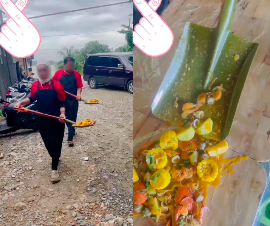 Food served with shovels? Shell out eatery sparks outrage online
