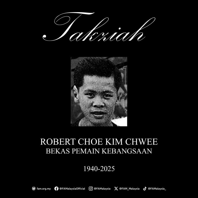 Former international Robert Choe’s passing a great loss to football - Adam Adli