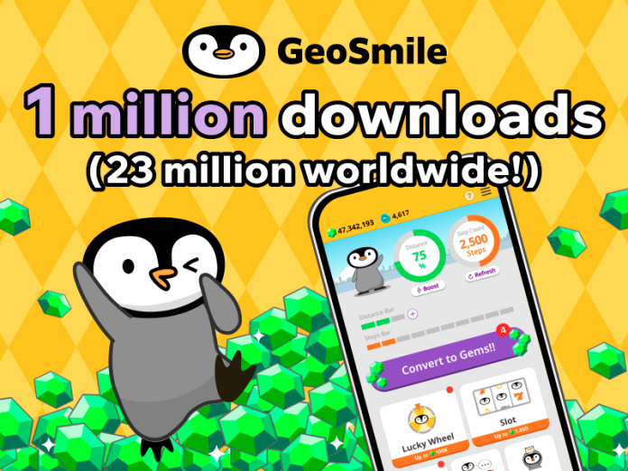 GeoTechnologies’ Move-to-earn app rapidly gained popularity in Japan has surpassed 23 million downloads worldwide
