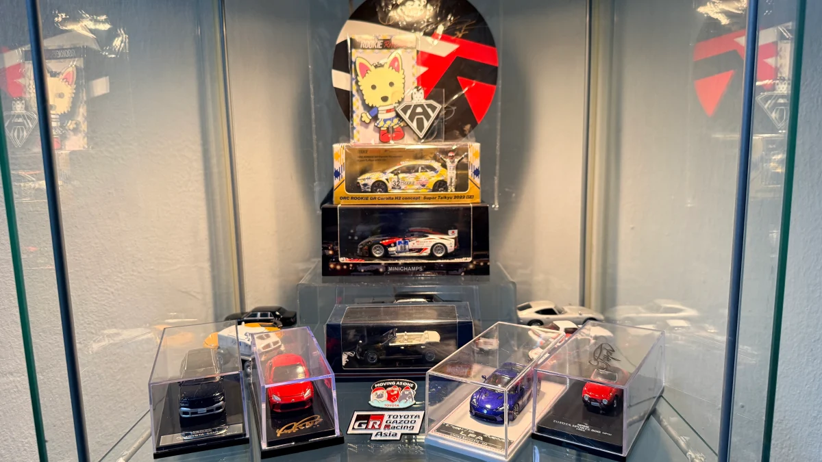 A selection from madhav’s diecast collection, including tomica models.