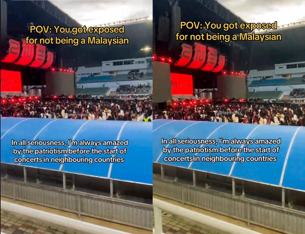 Indonesian amazed by M'sians standing in respect for Negaraku before 2NE1 concert 