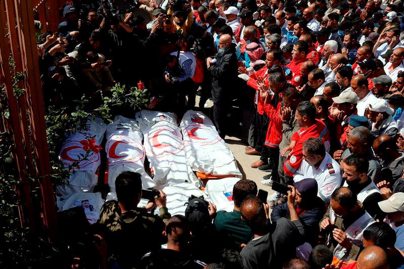 Israeli military changes initial account of Gaza aid worker killings Israeli military changes initial account of Gaza aid worker killings