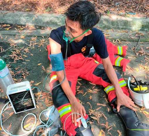 JBPM personnel suffers dehydration on first day of gas pipeline firefighting op