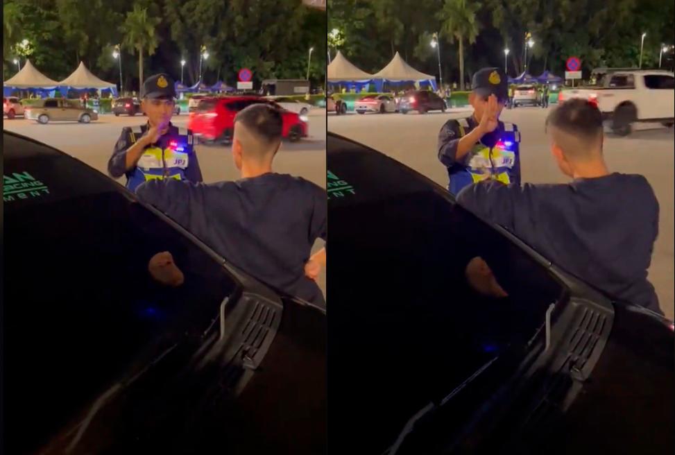 JPJ officer uses sign language to communicate with deaf driver, M'sians impressed 