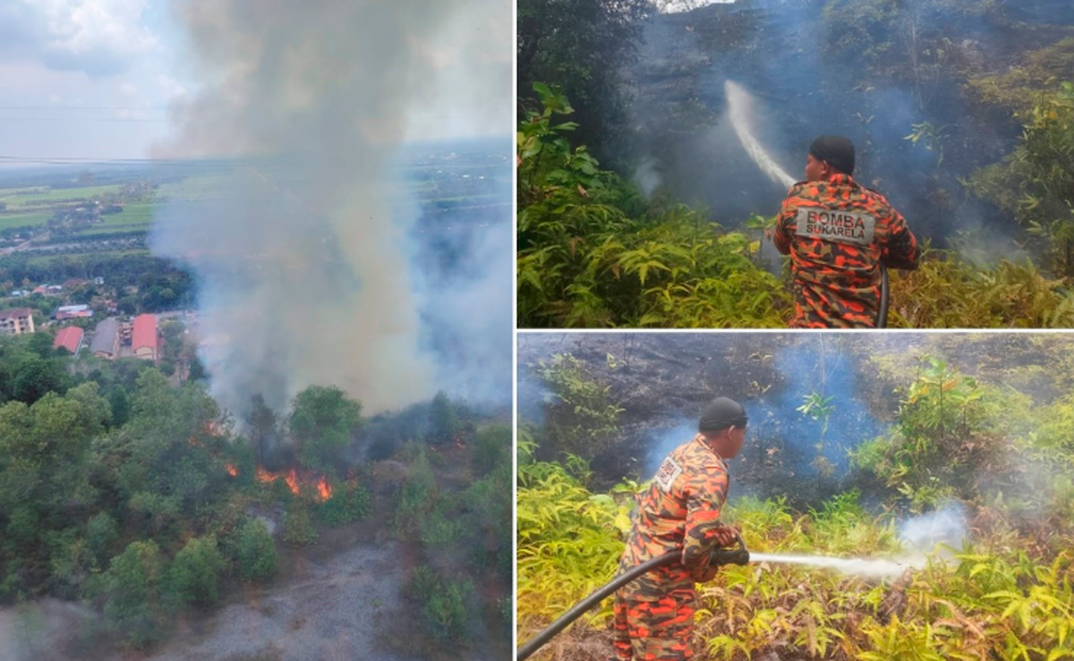 Kebakaran hutan di Gunung Semanggol: 22 hektar berjaya dipadamkan Kebakaran hutan di Gunung Semanggol: 22 hektar berjaya dipadamkan