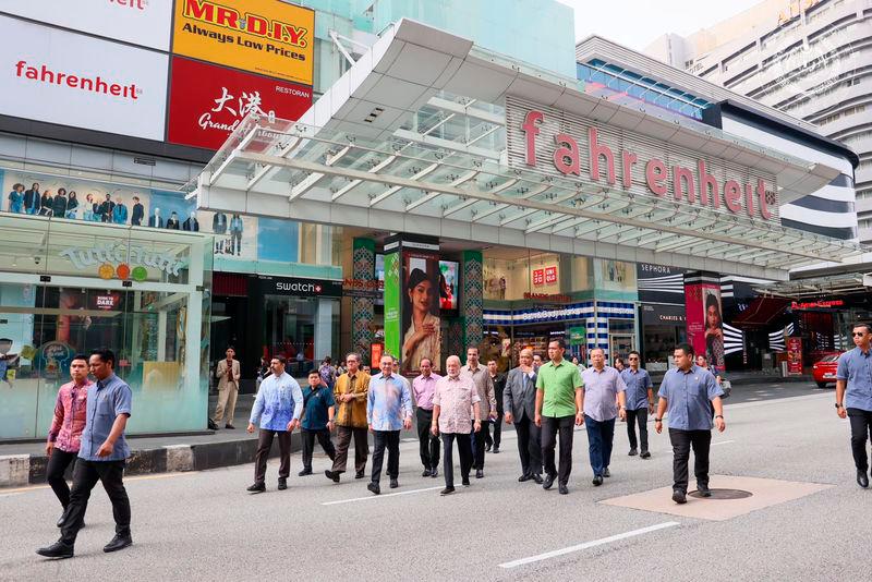 King and PM Anwar go on walkabout in Bukit Bintang today 
