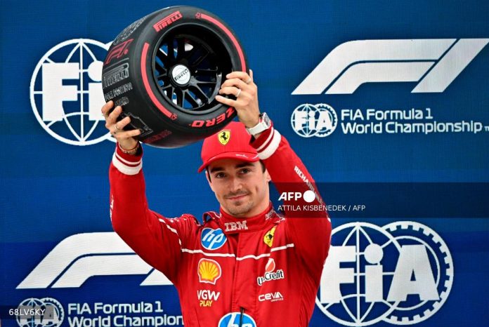 Leclerc snatches Hungarian GP pole as McLaren falter in changing winds