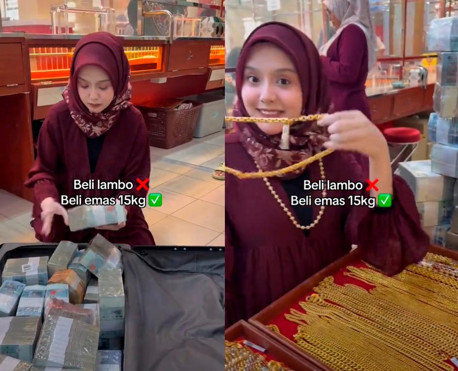 Local influencer spends millions of ringgit to purchase 15kg of gold, get slammed by netizens Local influencer spends millions of ringgit to purchase 15kg of gold, get slammed by netizens