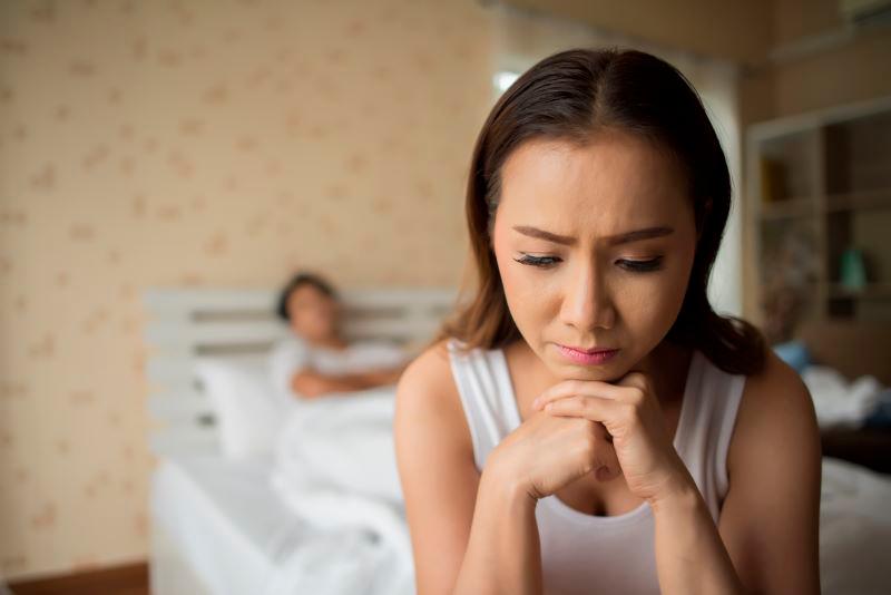Local woman experiencing miscarriage contemplates leaving disrespectful husband, child