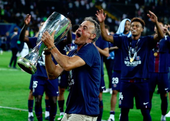Luis Enrique praises Chevalier after stellar PSG debut in Super Cup win