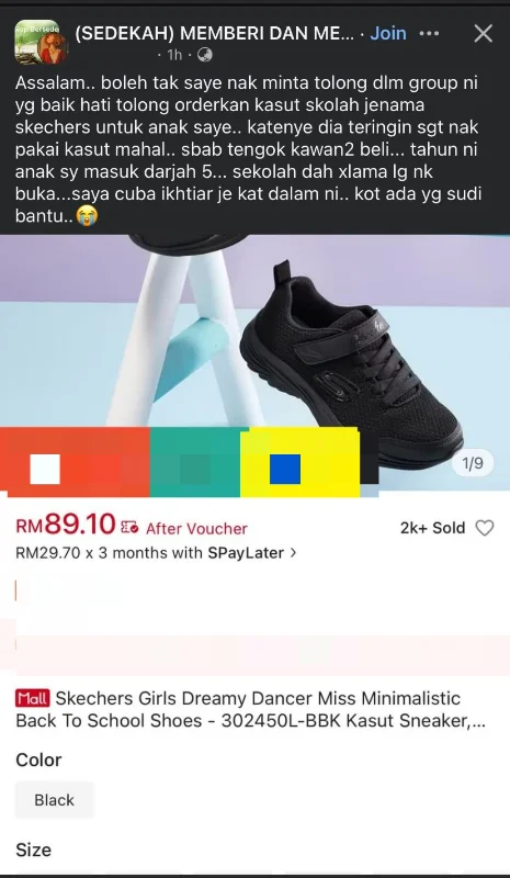 M’sian woman faces backlash after asking public to donate Skechers shoes for child